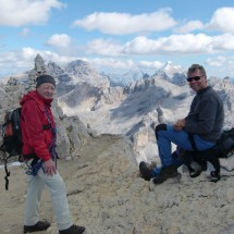On top of Piz Cunturines (3078 meters)